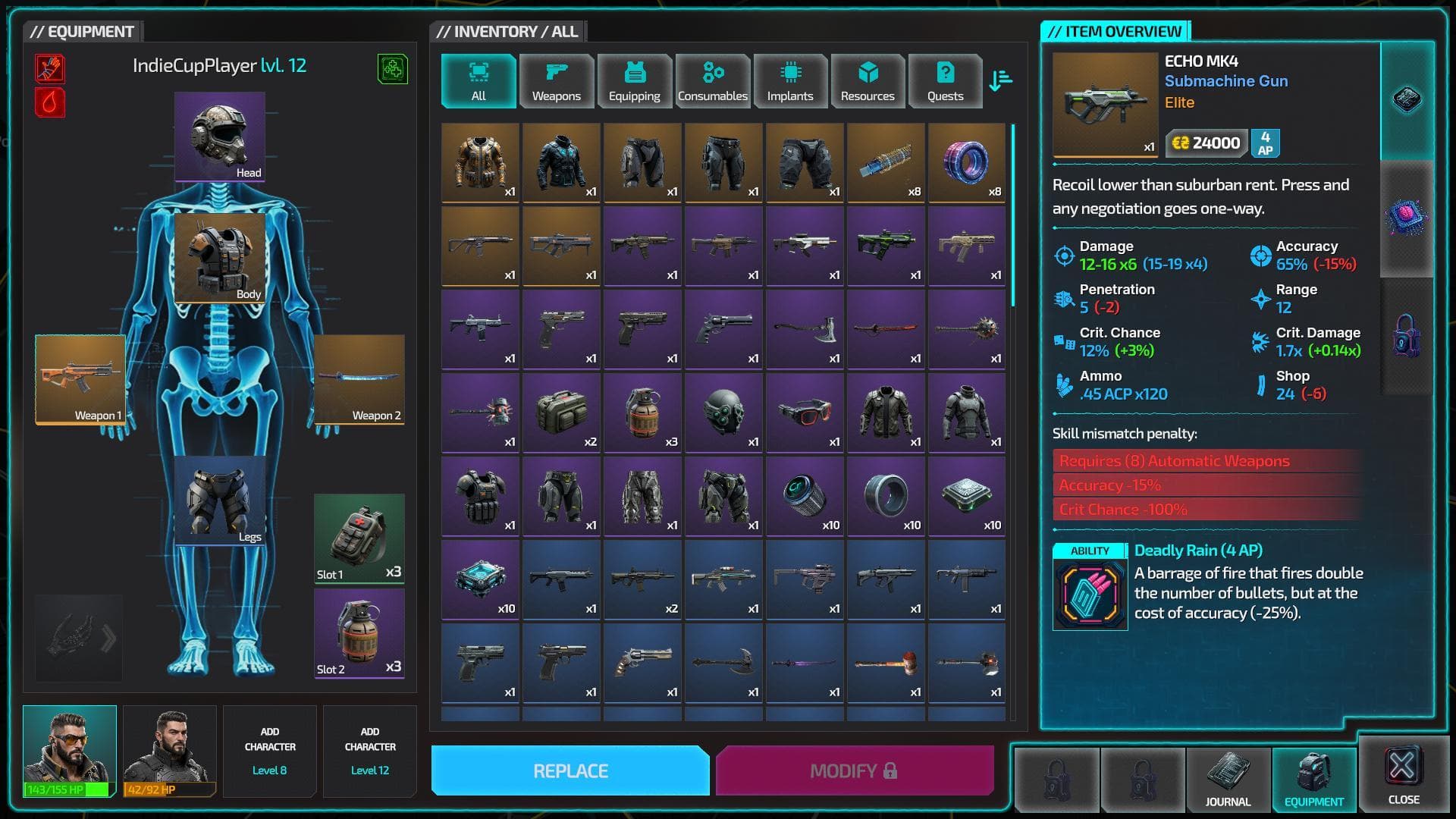 Humanity Echo: Cyberpunk Tactical RPG